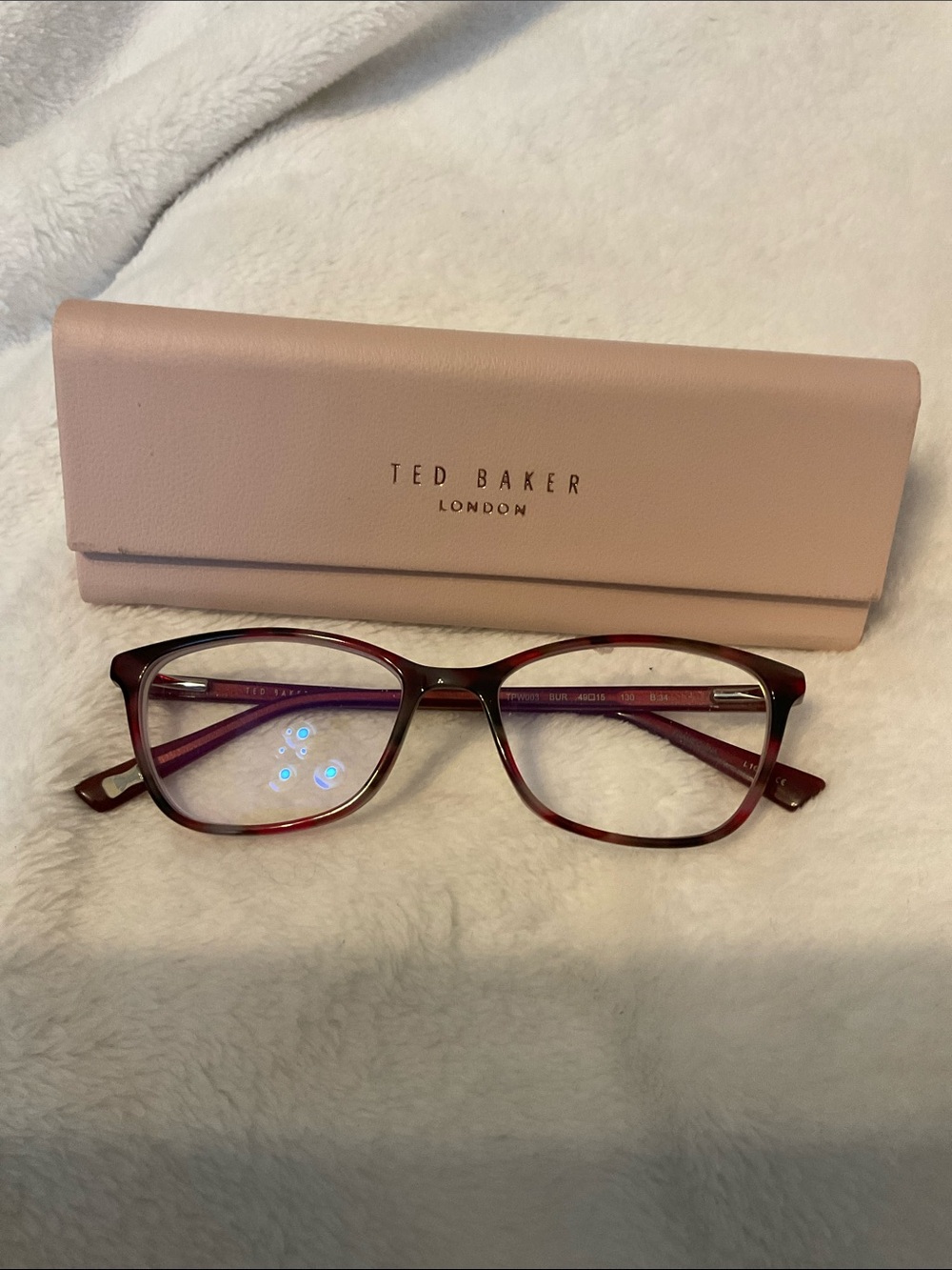 Authentic Ted Baker TPW003 Women's Eyeglass Frames with Case Black